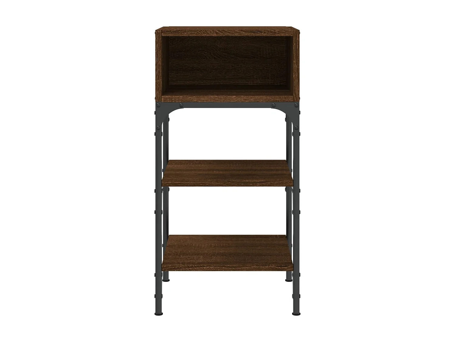 Walo  Table de chevet chêne marron 35x34,5x70 cm bois d'ingénierie