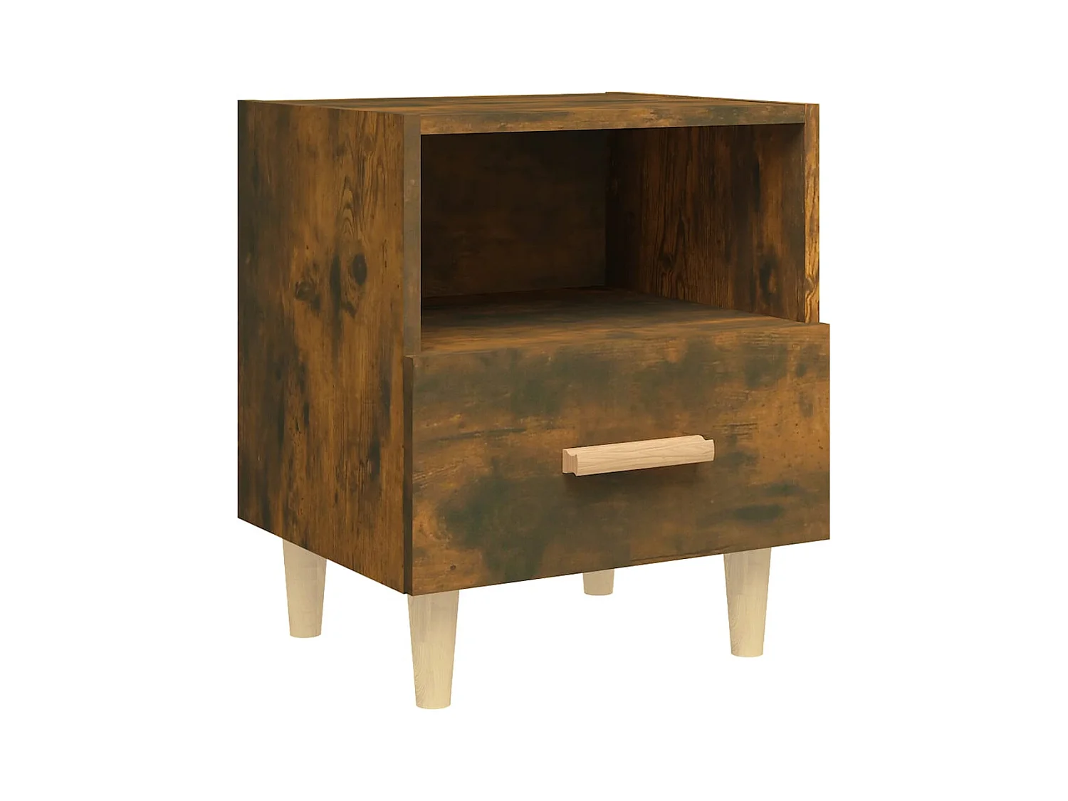 Nieuw-Beijerland  Tables de chevet 2 pcs Chêne fumé 40x35x47 cm