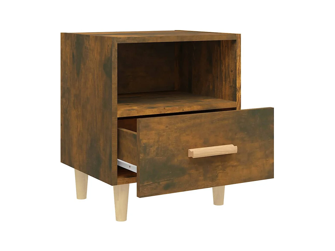 Nieuw-Beijerland  Tables de chevet 2 pcs Chêne fumé 40x35x47 cm