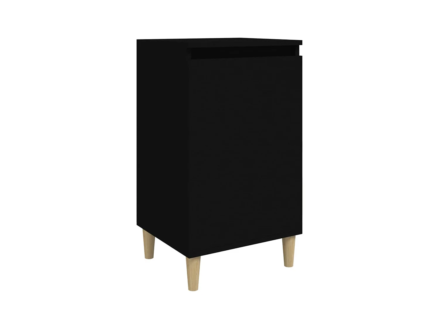 Samir  Table de chevet noir 40x35x70 cm bois d’ingénierie