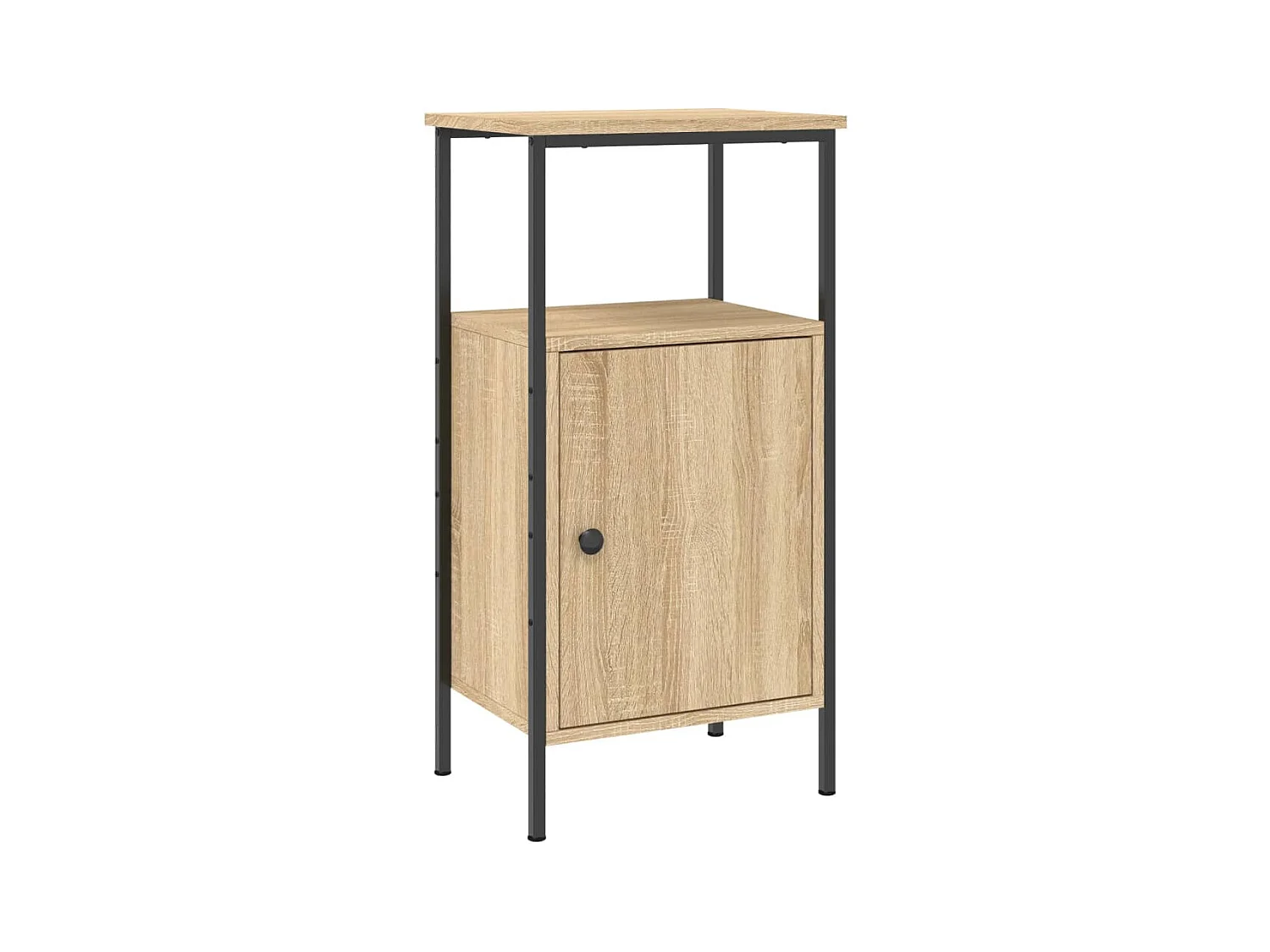 Wellford  Table de chevet chêne sonoma 41x31x80 cm bois d'ingénierie
