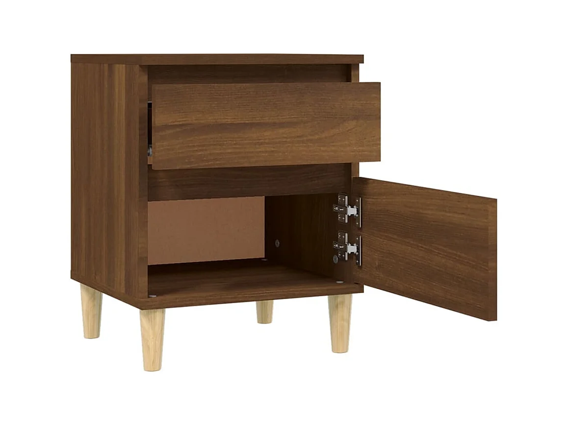 Montmorency  Tables de chevet 2 pcs Chêne marron 40x35x50 cm