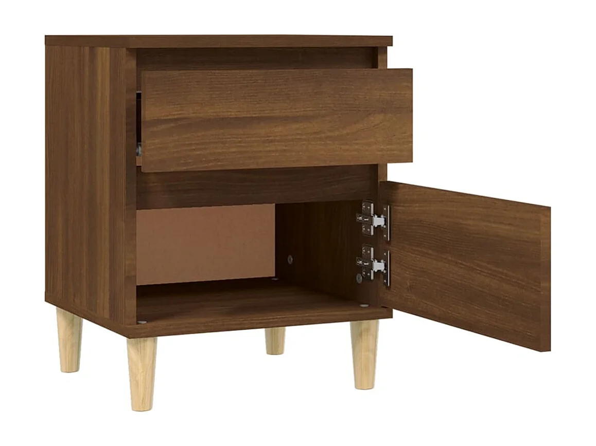 Montmorency  Tables de chevet 2 pcs Chêne marron 40x35x50 cm