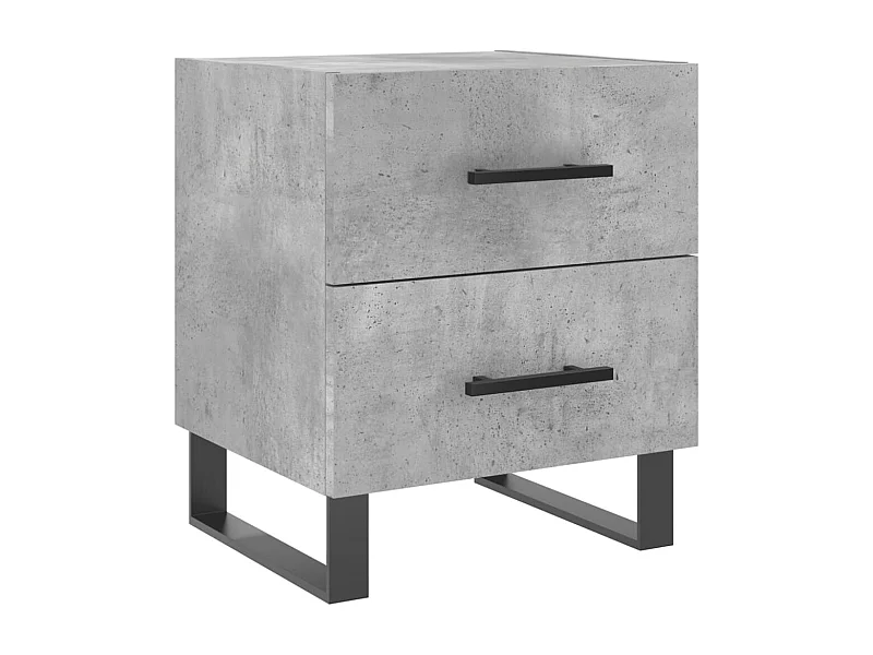 Cennet  Nachttisch Betongrau 40x35x47,5 cm Holzwerkstoff