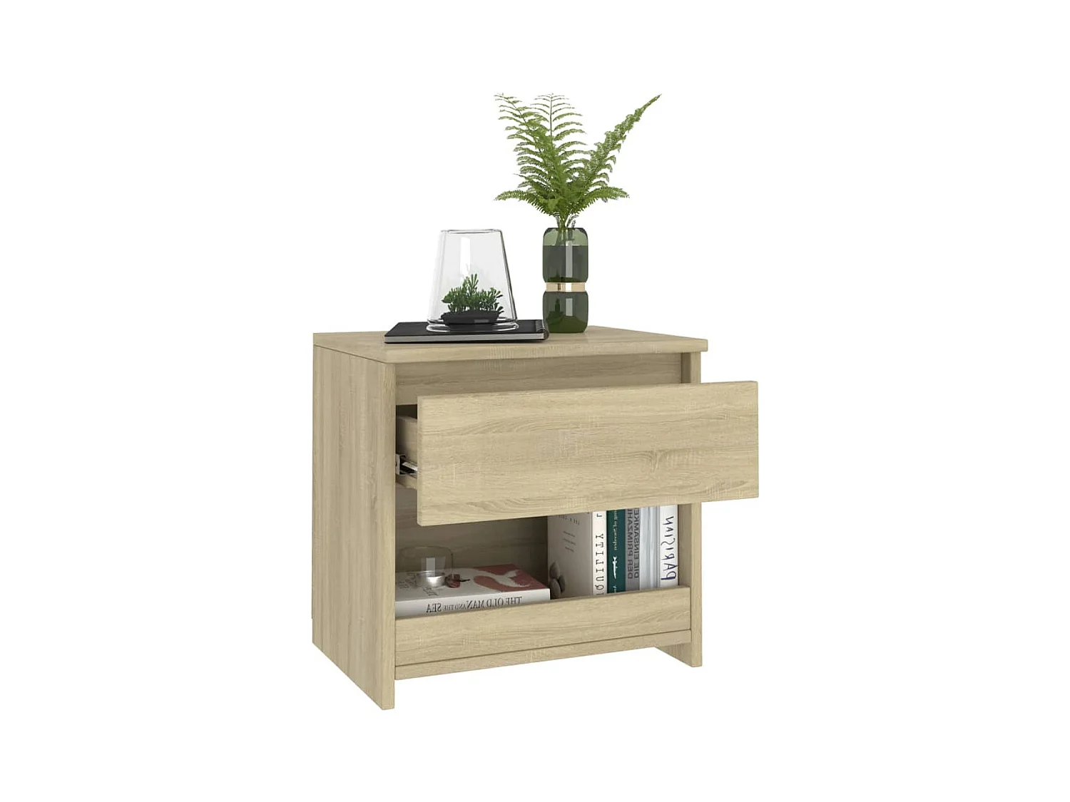 Elle  Tables de chevet 2 pcs Chêne sonoma 40x30x39 cm Aggloméré