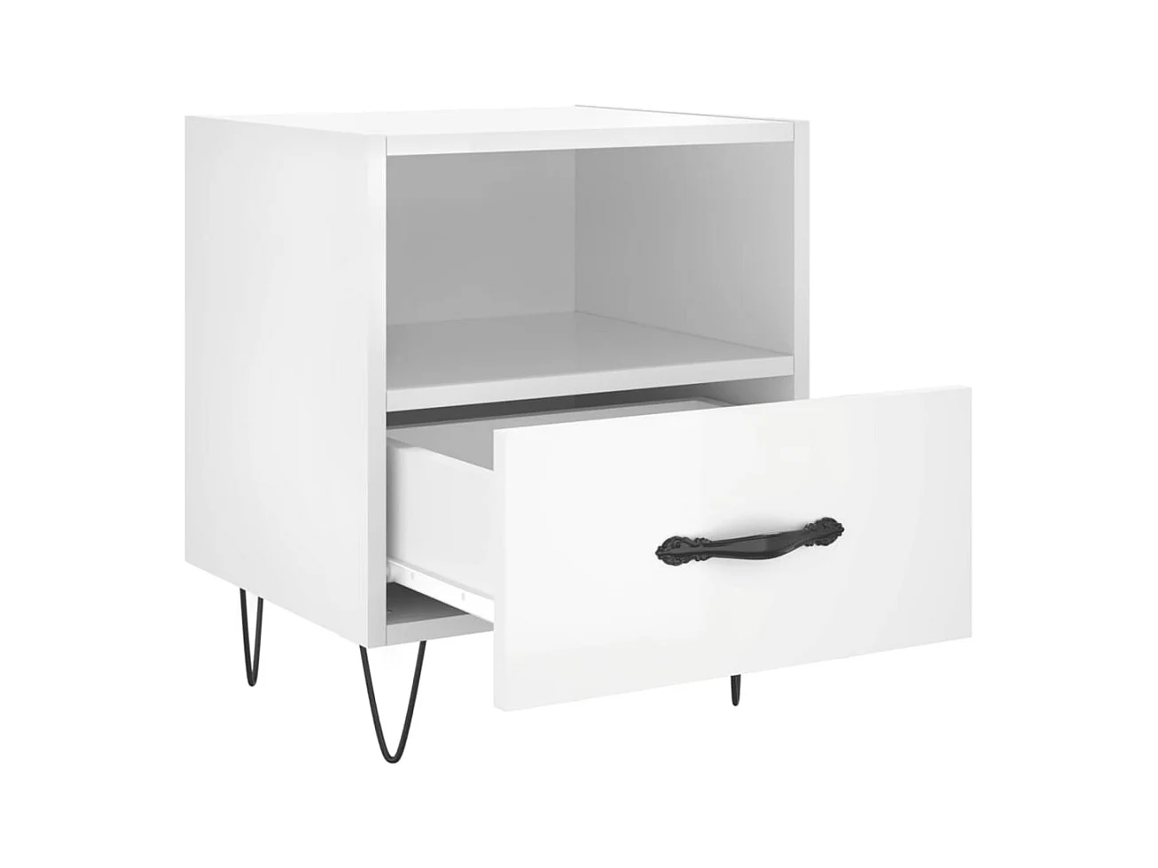 Joshua Tree  Tables de chevet 2 pcs blanc brillant 40x35x47,5 cm