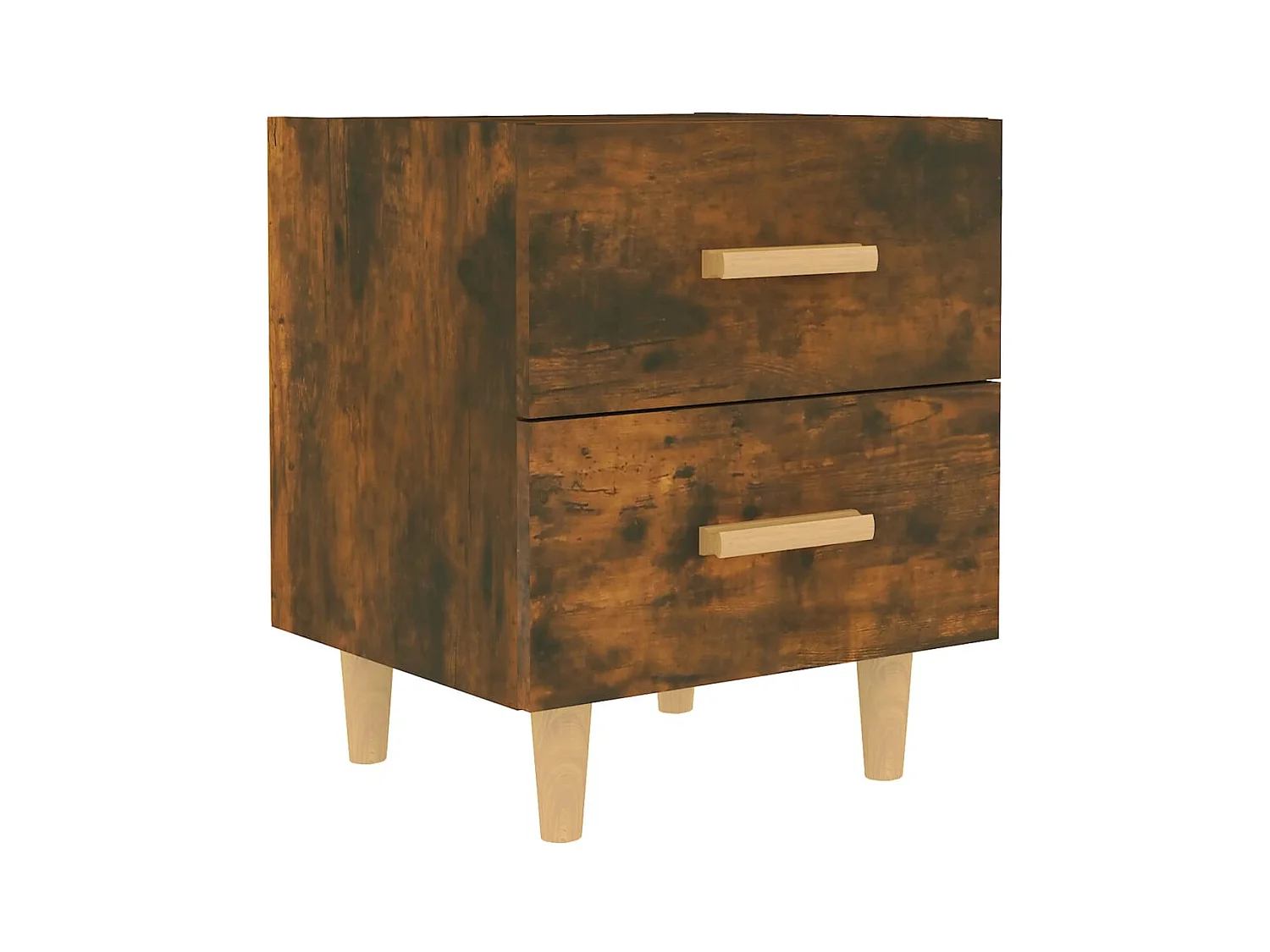 Ferrara  Table de chevet Chêne fumé 40x35x47,5 cm