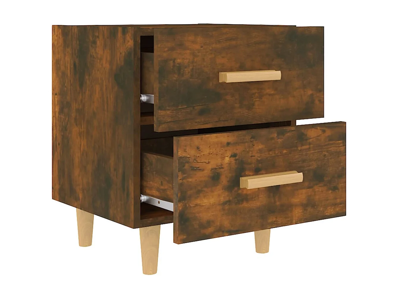 Ferrara  Table de chevet Chêne fumé 40x35x47,5 cm