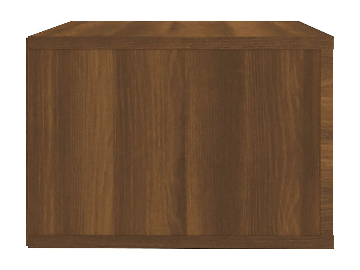 Culpeper  Table de chevet murale Chêne marron 50x36x25 cm