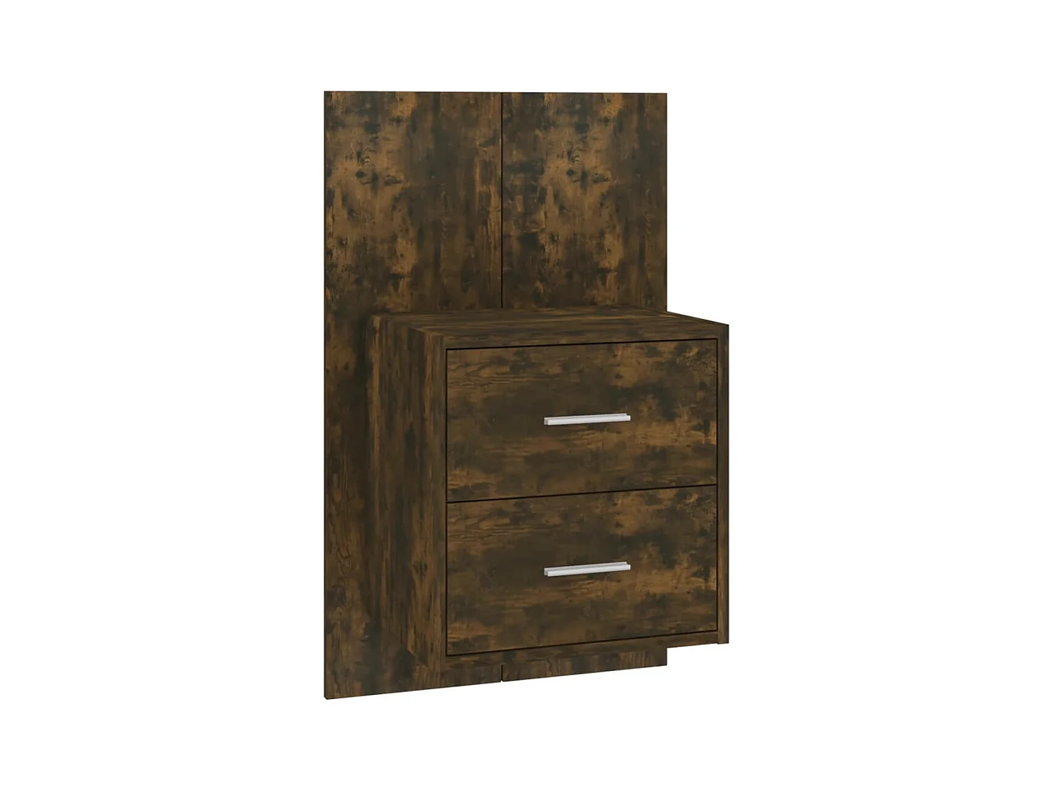 Gouda  Tables de chevet murales 2 pcs Chêne fumé