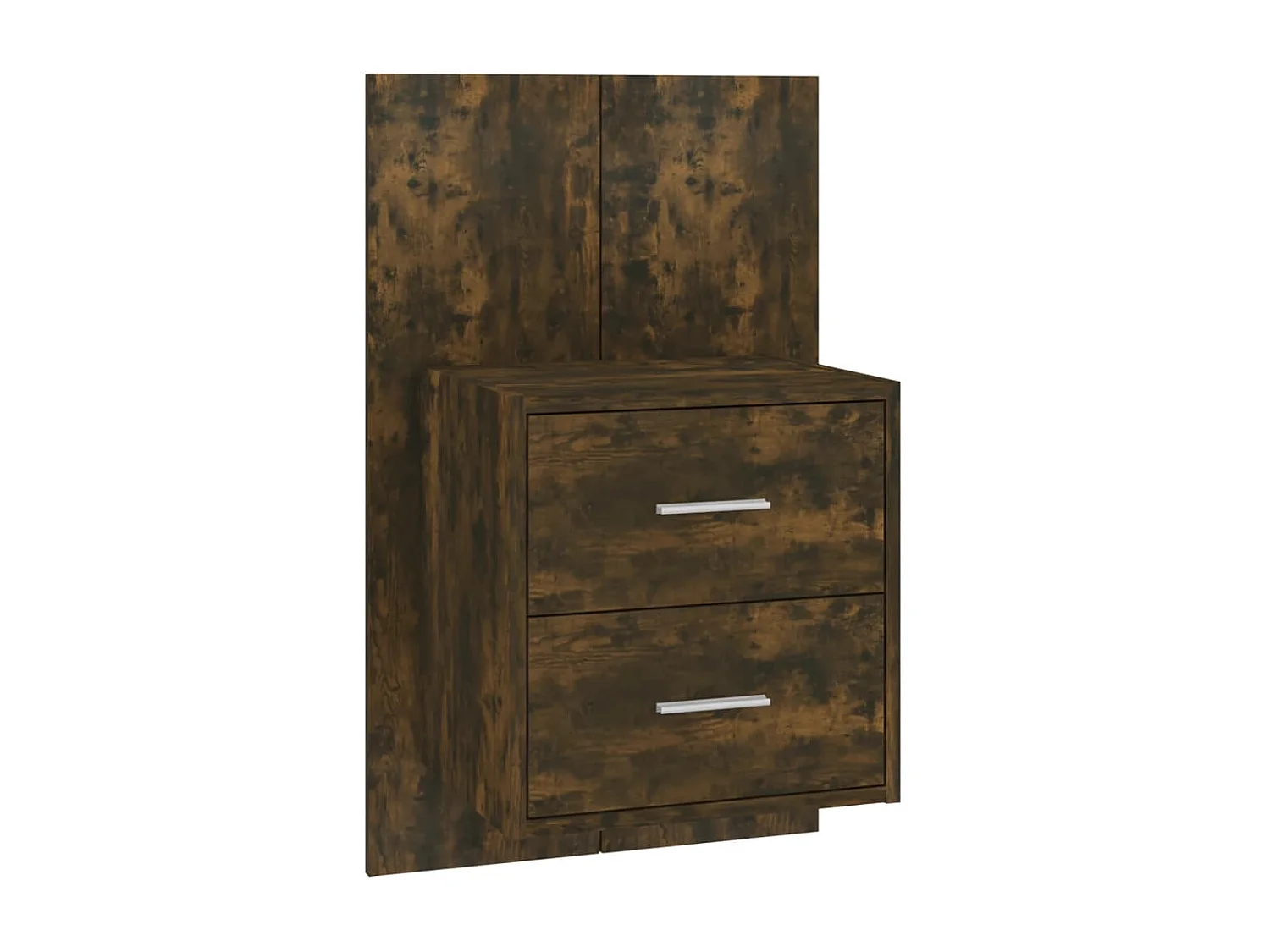 Gouda  Tables de chevet murales 2 pcs Chêne fumé