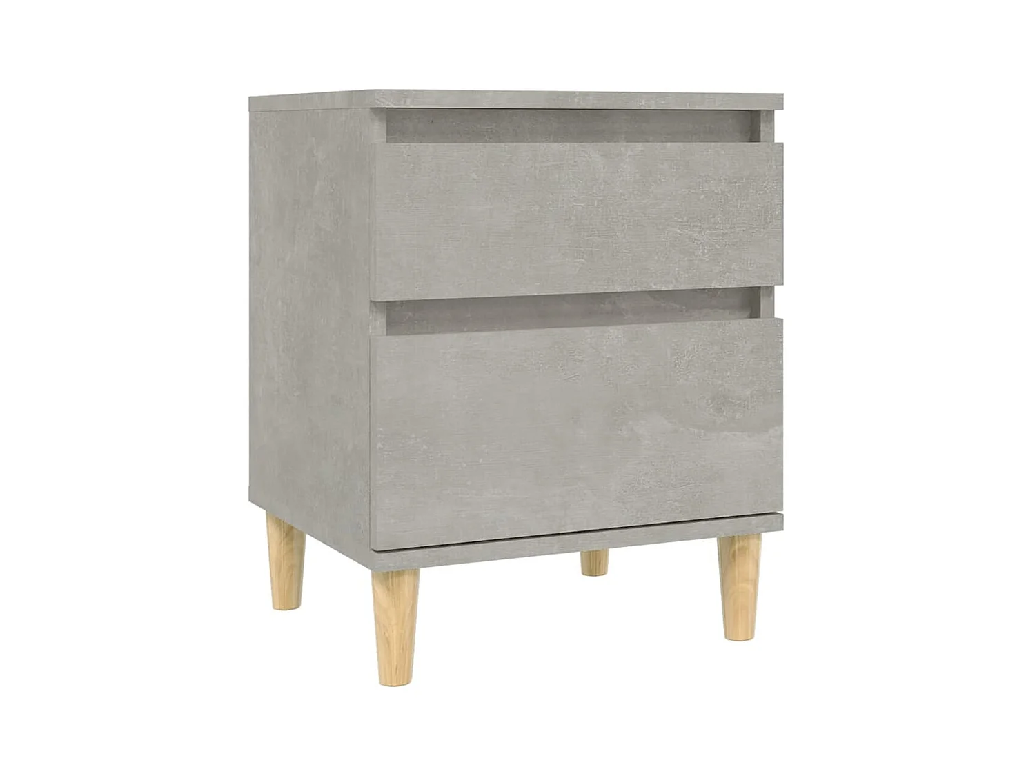 Montmorency  Table de chevet Gris béton 40x35x50 cm