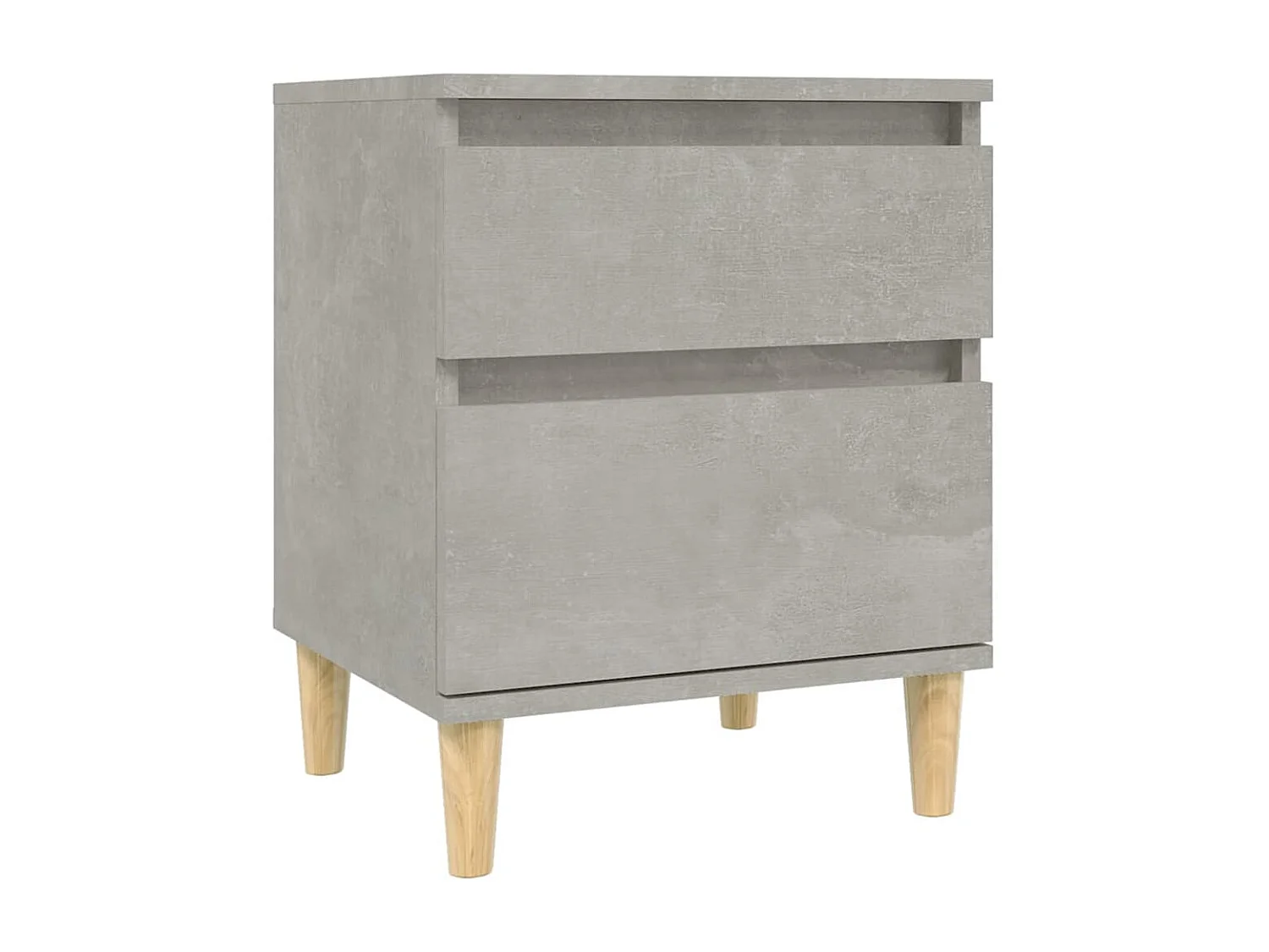 Montmorency  Table de chevet Gris béton 40x35x50 cm