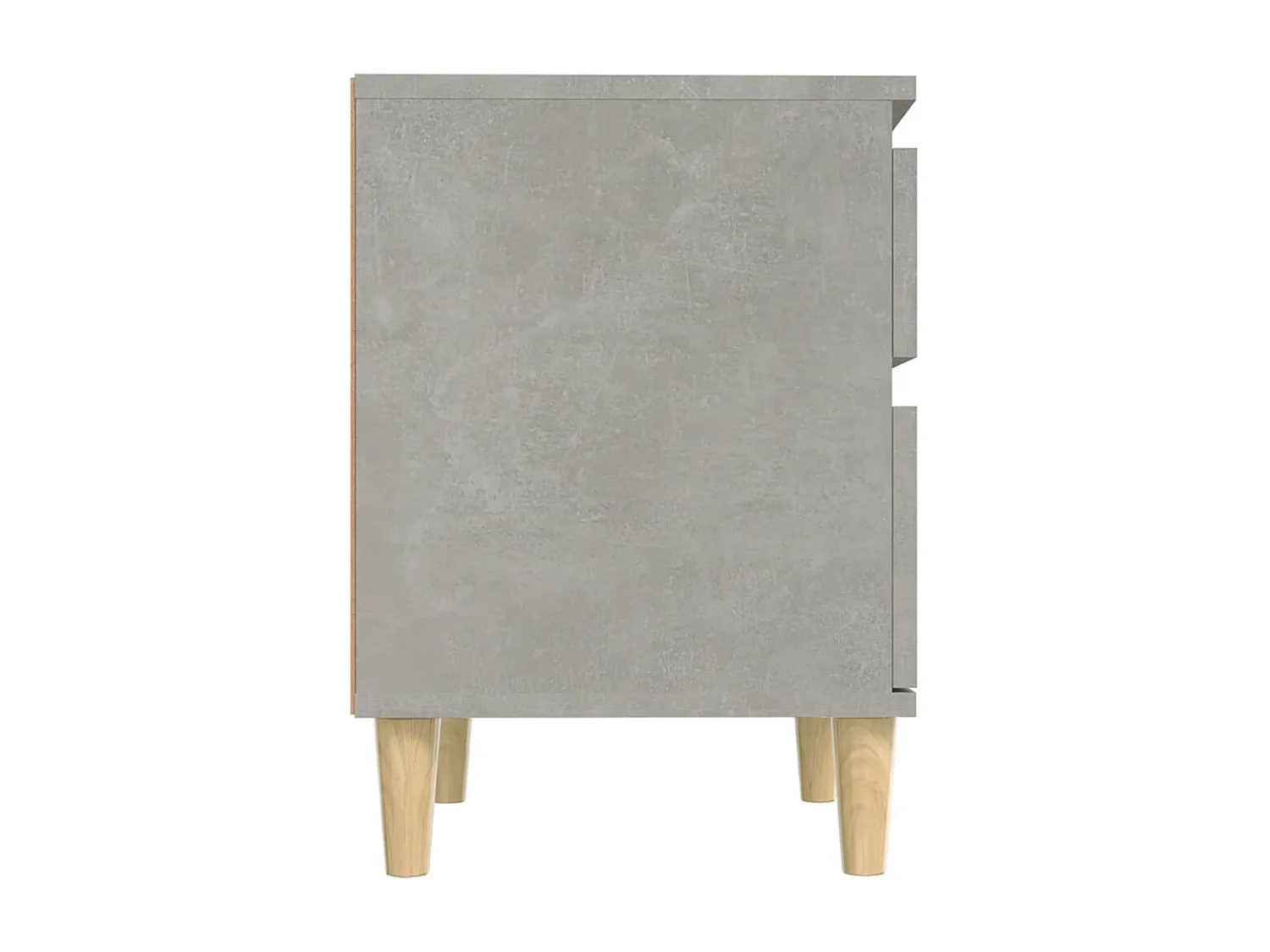 Montmorency  Table de chevet Gris béton 40x35x50 cm