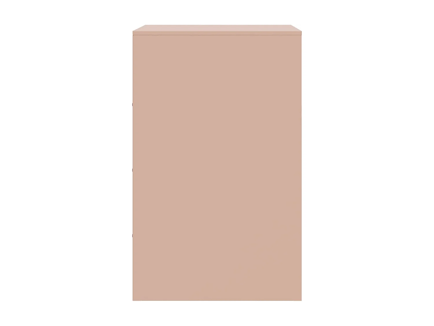 Hereford  Table de chevet rose 34,5x39x62 cm acier