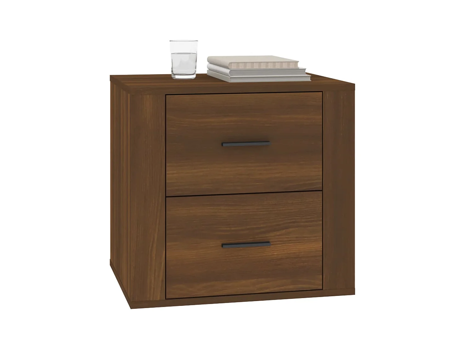 Melinda  Table de chevet Chêne marron 50x39x47 cm