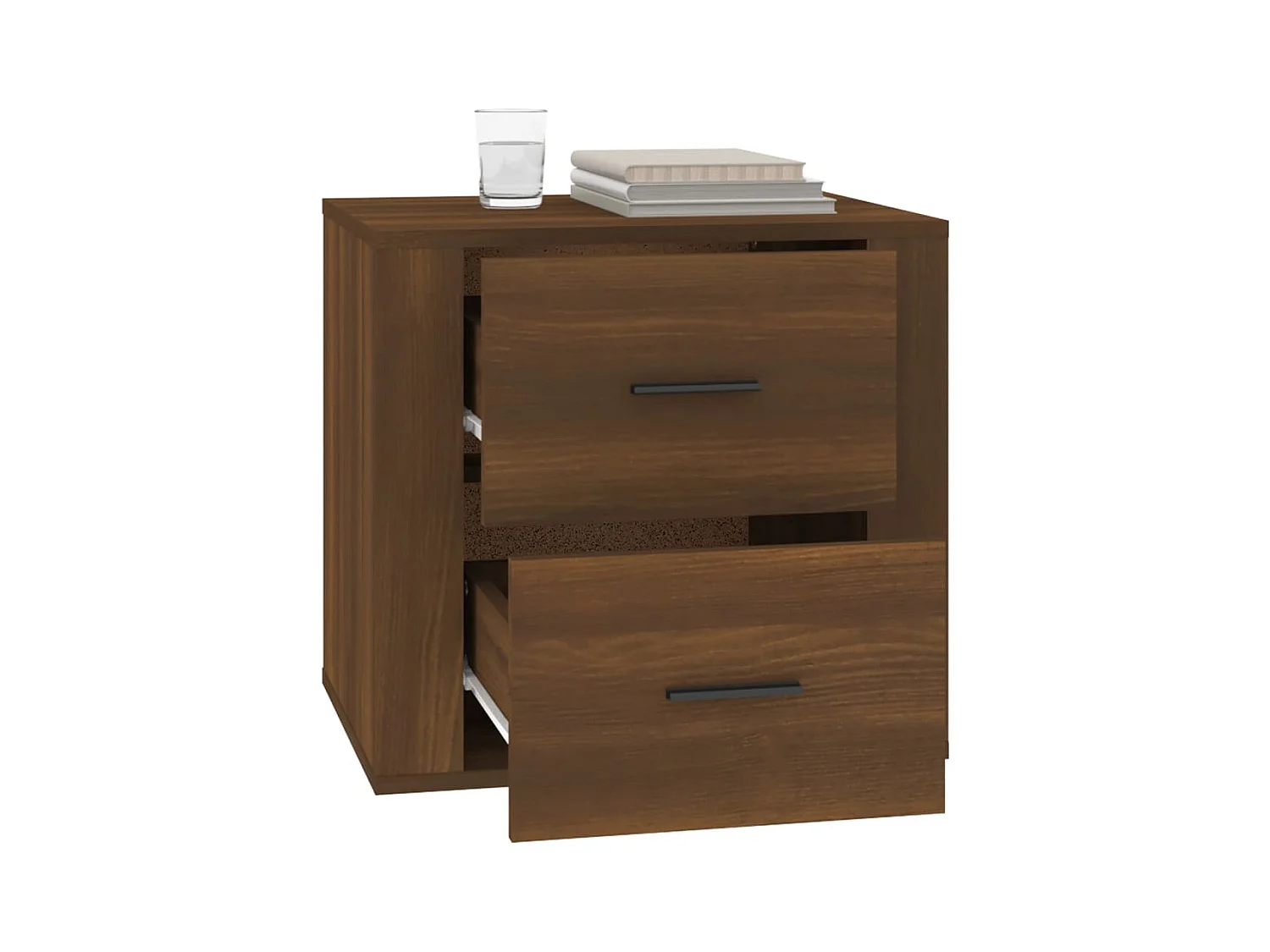 Melinda  Table de chevet Chêne marron 50x39x47 cm