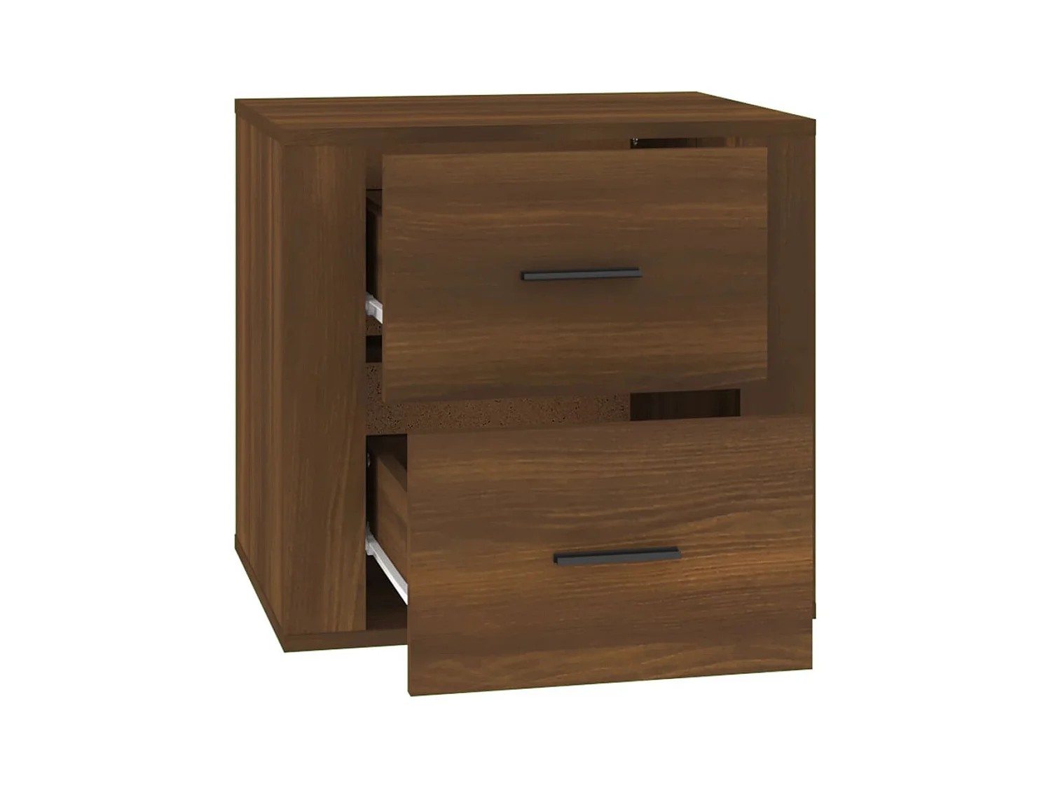 Melinda  Table de chevet Chêne marron 50x39x47 cm