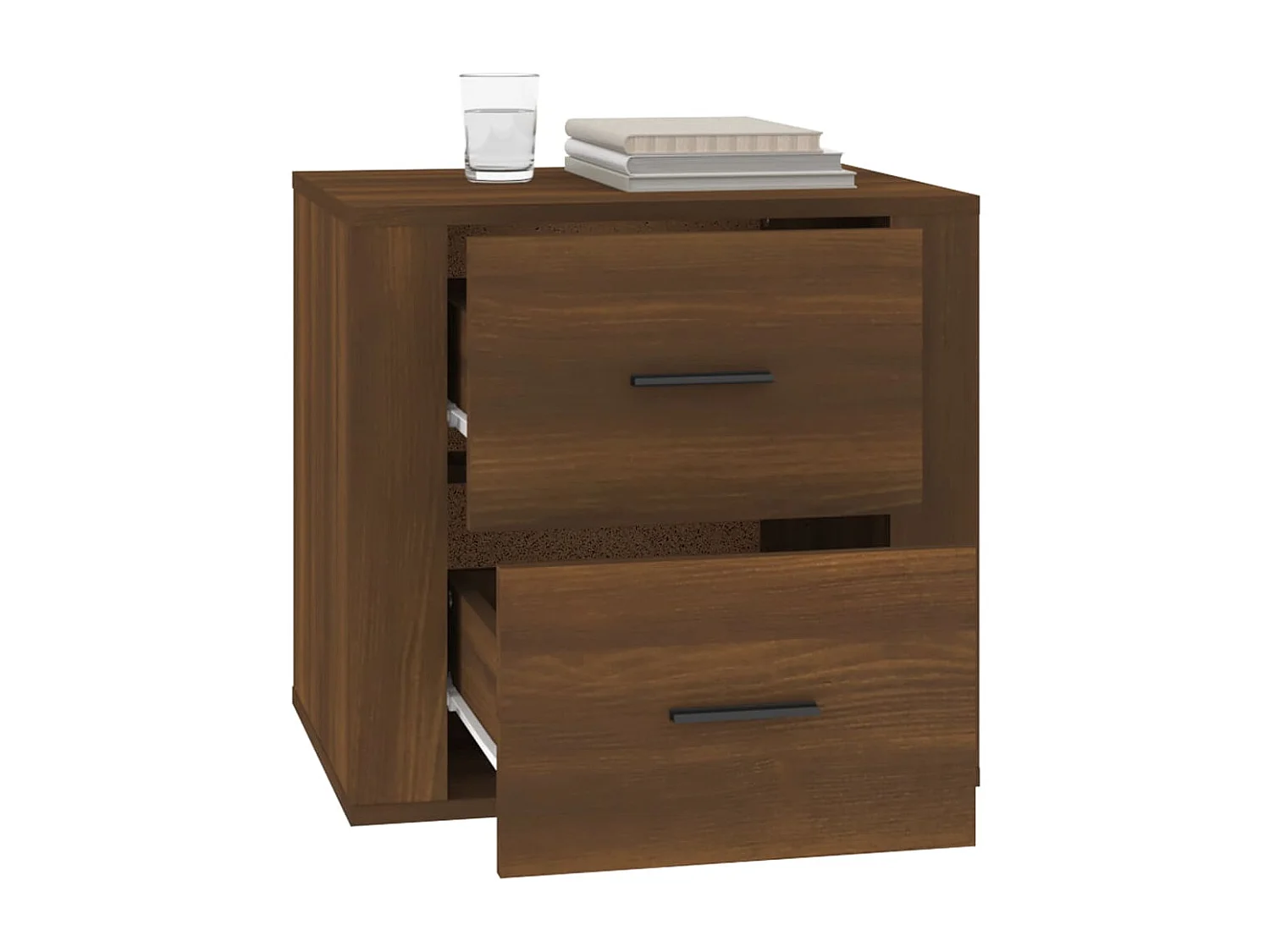 Melinda  Table de chevet Chêne marron 50x39x47 cm