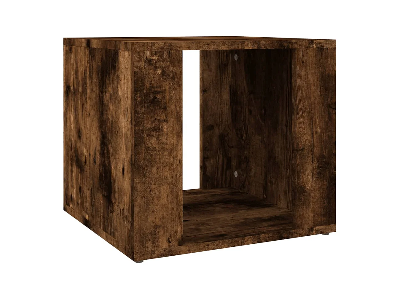 Alpena  Table de chevet Chêne fumé 41x40x36 cm Bois d'ingénierie