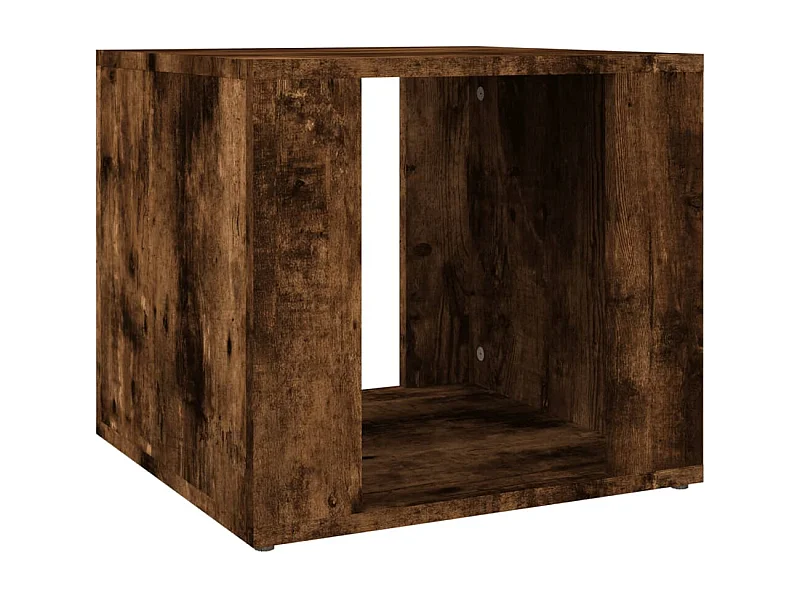 Alpena  Table de chevet Chêne fumé 41x40x36 cm Bois d'ingénierie