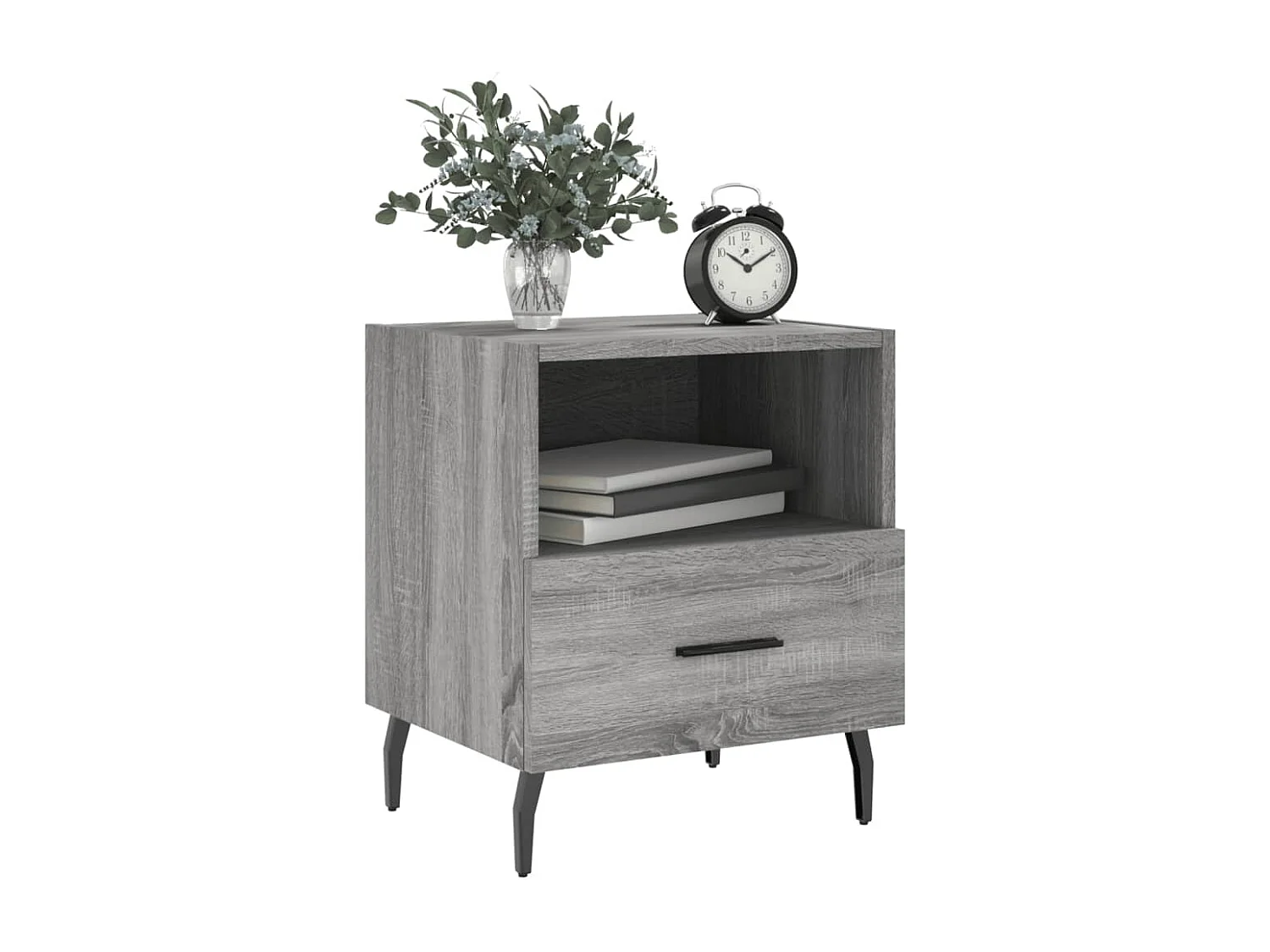 Conflans-Sainte-Honorine  Tables de chevet 2 pcs sonoma gris 40x35x47,5 cm