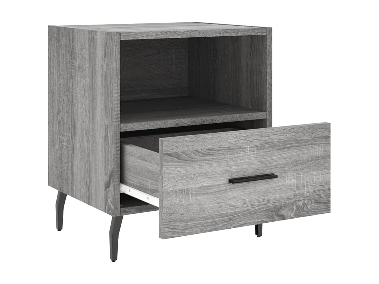 Conflans-Sainte-Honorine  Comodini 2 pz Grigio Sonoma 40x35x47,5 cm in Legno Multistrato