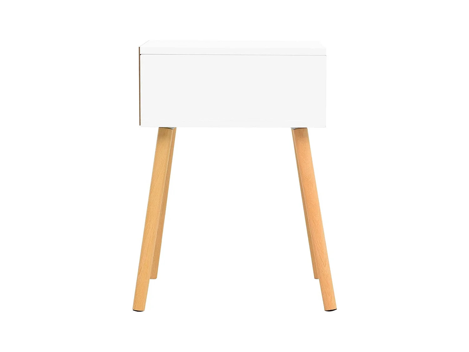 Wellsville  Table de chevet Blanc chêne sonoma 40x40x56cm Bois d'ingénierie