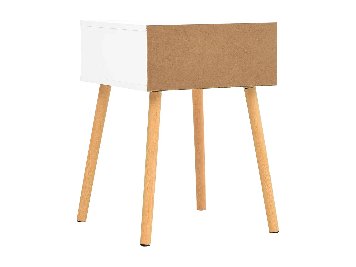 Wellsville  Table de chevet Blanc chêne sonoma 40x40x56cm Bois d'ingénierie