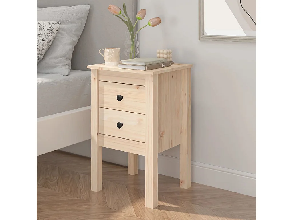 Kettering  Table de chevet 40x35x61,5 cm Bois de pin massif