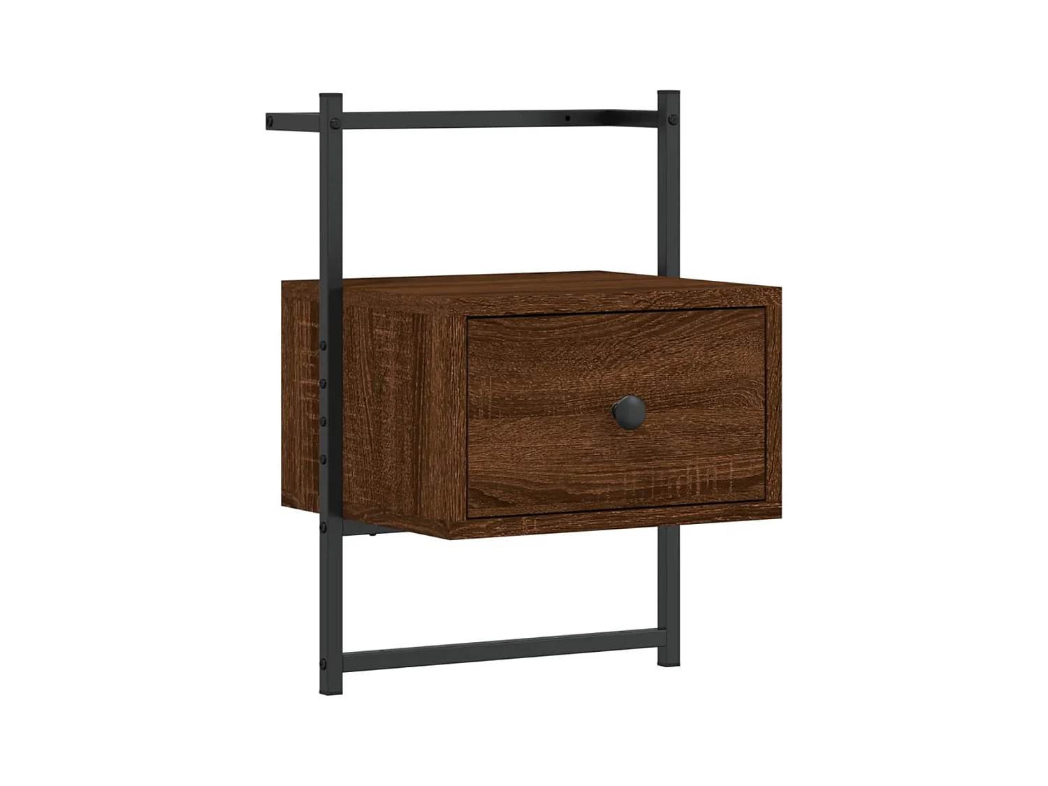 Nyra  Table de chevet murale 2 pcs chêne marron 35x30x51 cm