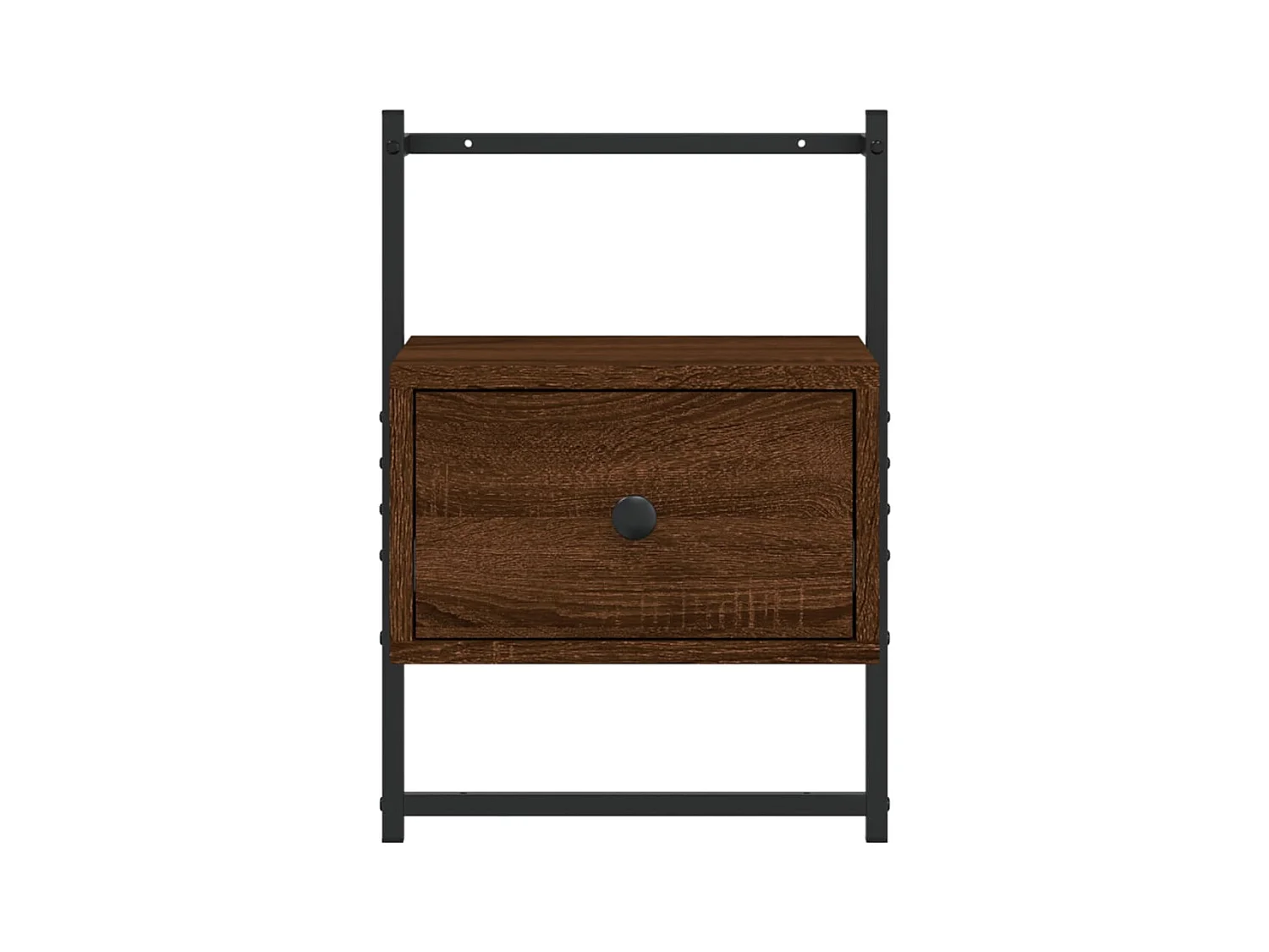 Nyra  Table de chevet murale 2 pcs chêne marron 35x30x51 cm