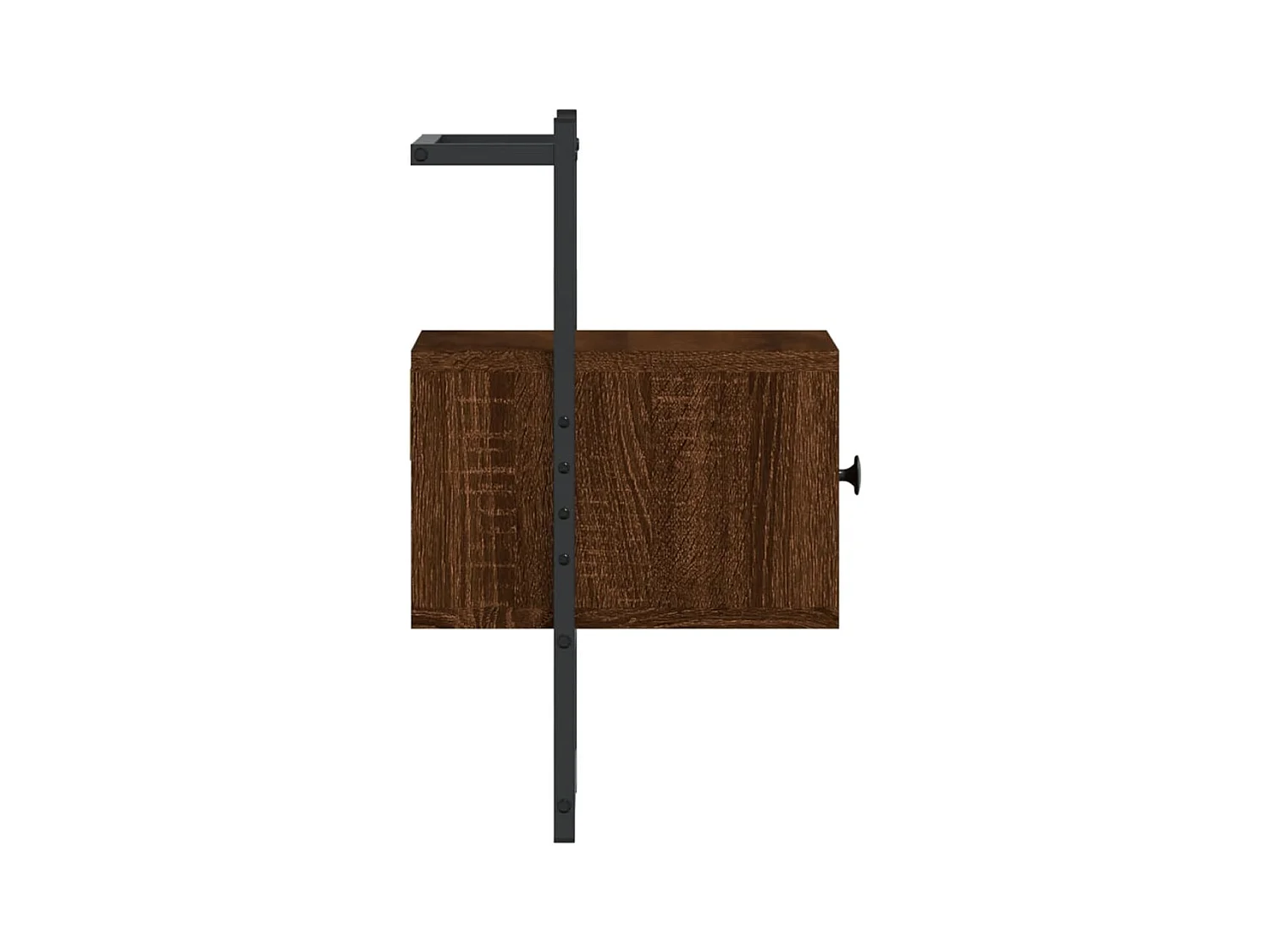 Nyra  Table de chevet murale 2 pcs chêne marron 35x30x51 cm