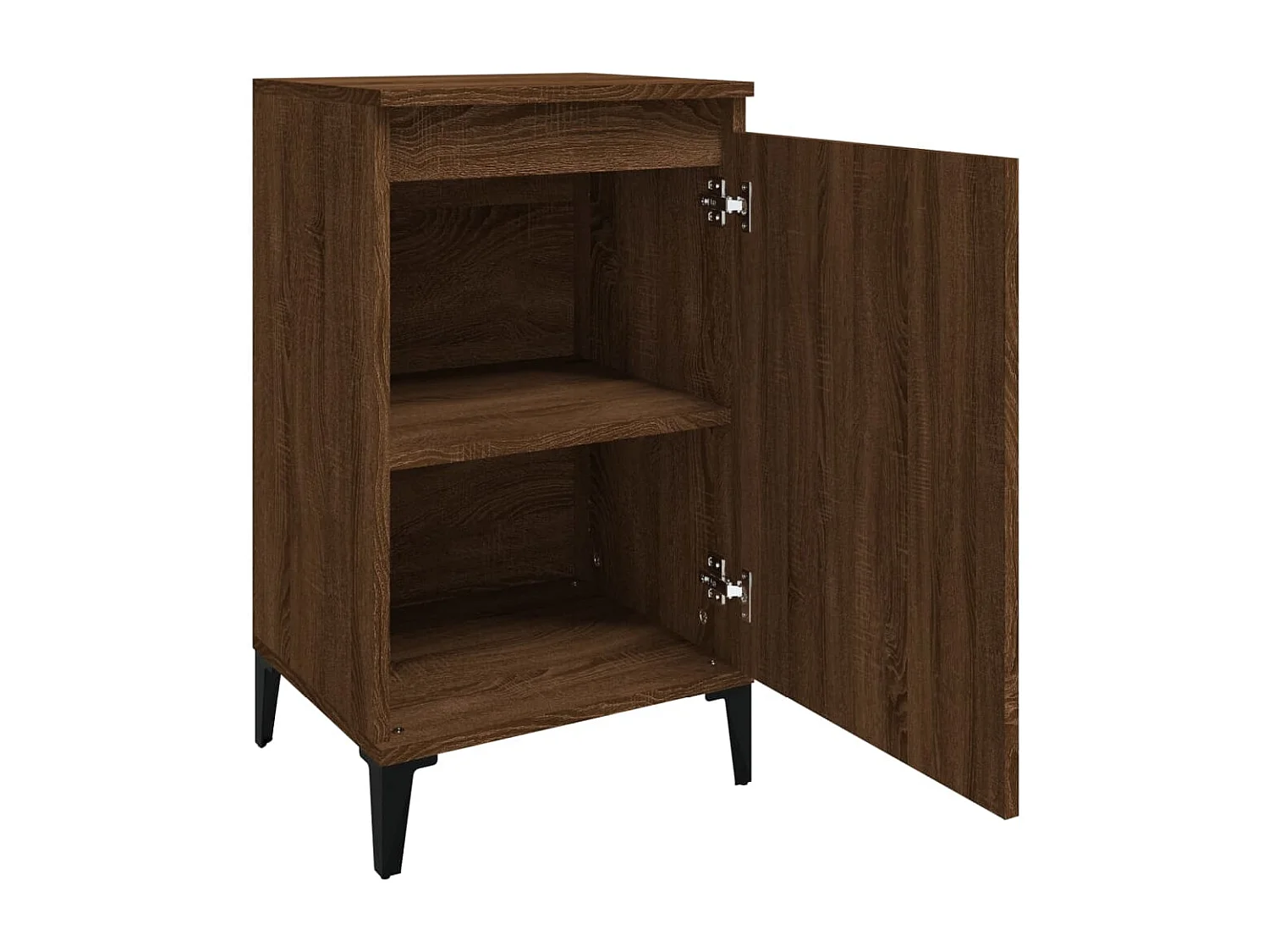 Riley Mae  Nachttisch Braun Eichen-Optik 40x35x70 cm Holzwerkstoff