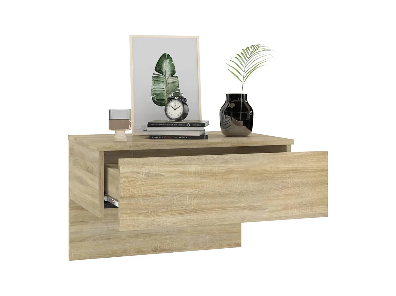 San Jose  Tables de chevet murales 2 pcs Chêne sonoma