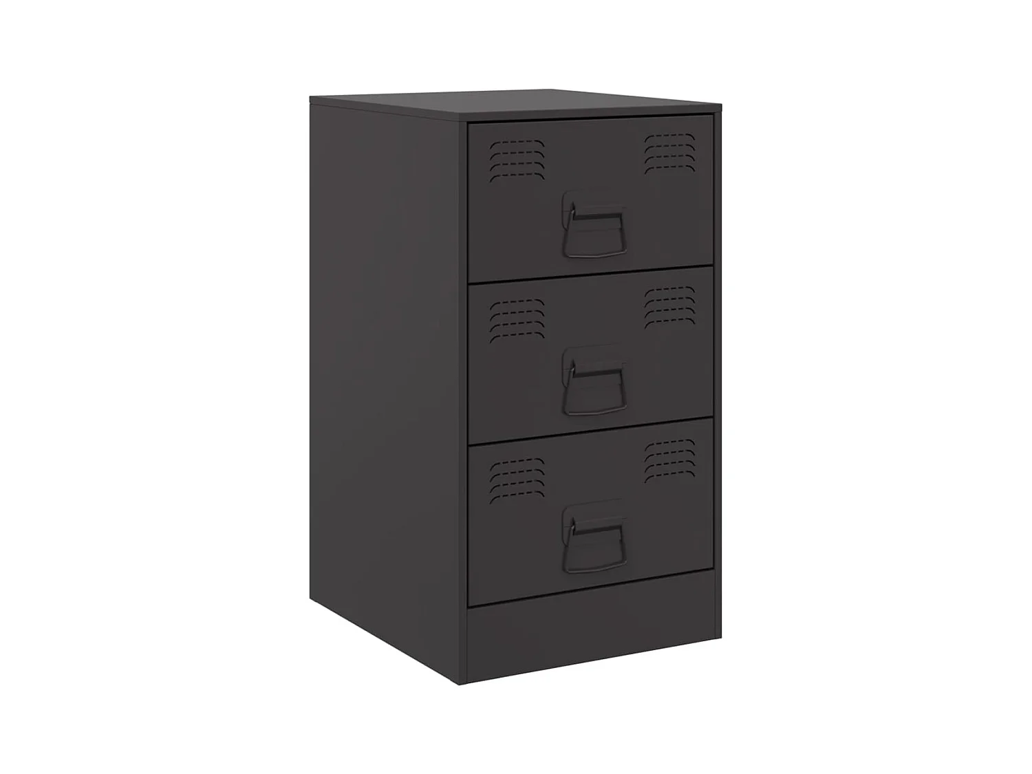 Hereford  Table de chevet noir 34,5x39x62 cm acier