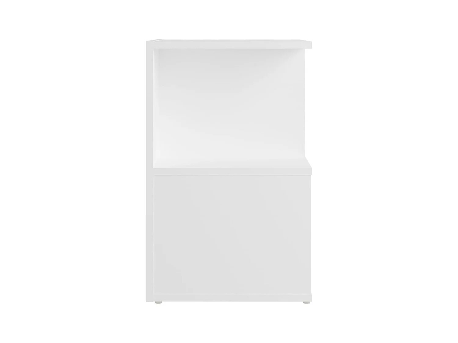 Pam  Table de chevet blanc 35x35x55 cm bois ingénierie