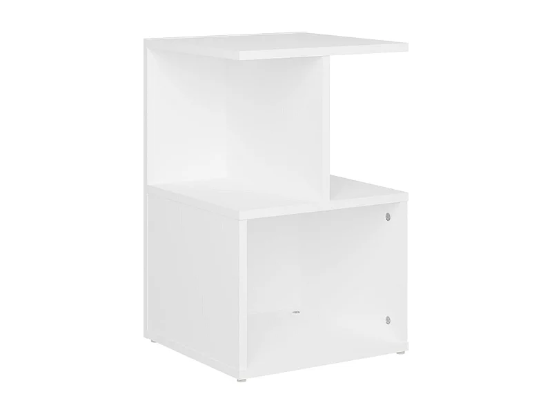 Pam  Table de chevet blanc 35x35x55 cm bois ingénierie