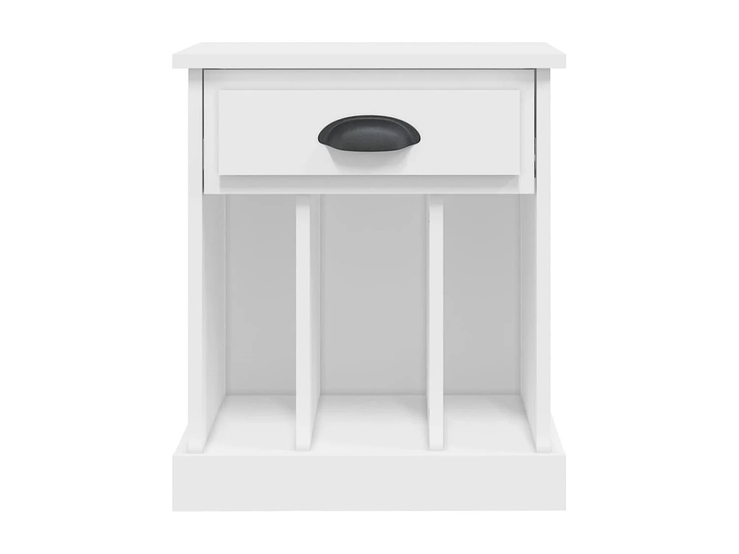 Verónica Paz  Table de chevet blanc 43x36x50 cm