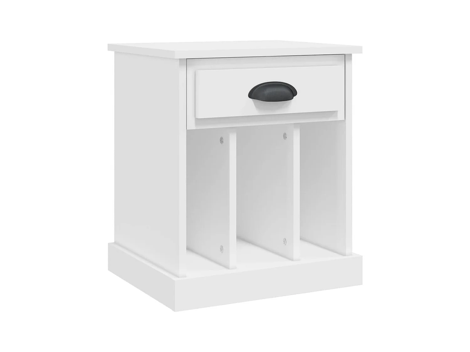 Verónica Paz  Table de chevet blanc 43x36x50 cm