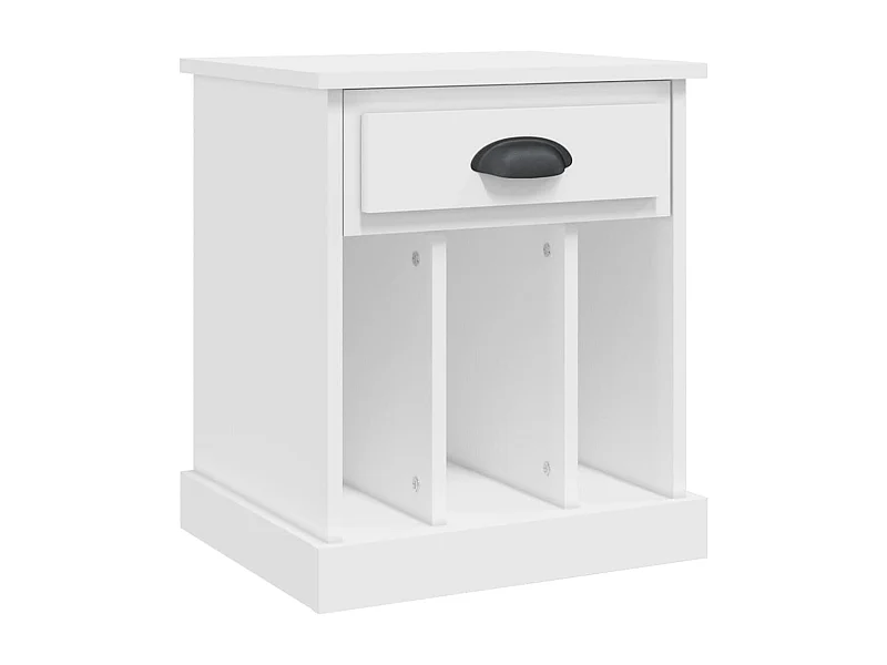 Verónica Paz  Table de chevet blanc 43x36x50 cm