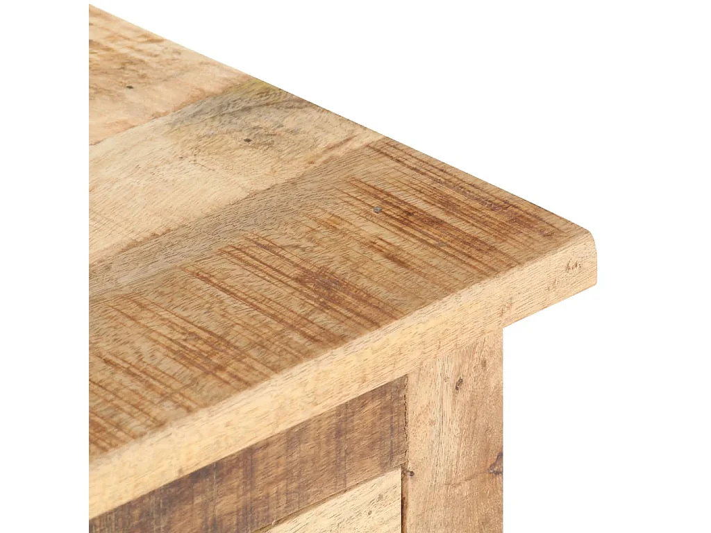 Collegno  Table de chevet 40x30x50 cm Bois de manguier brut