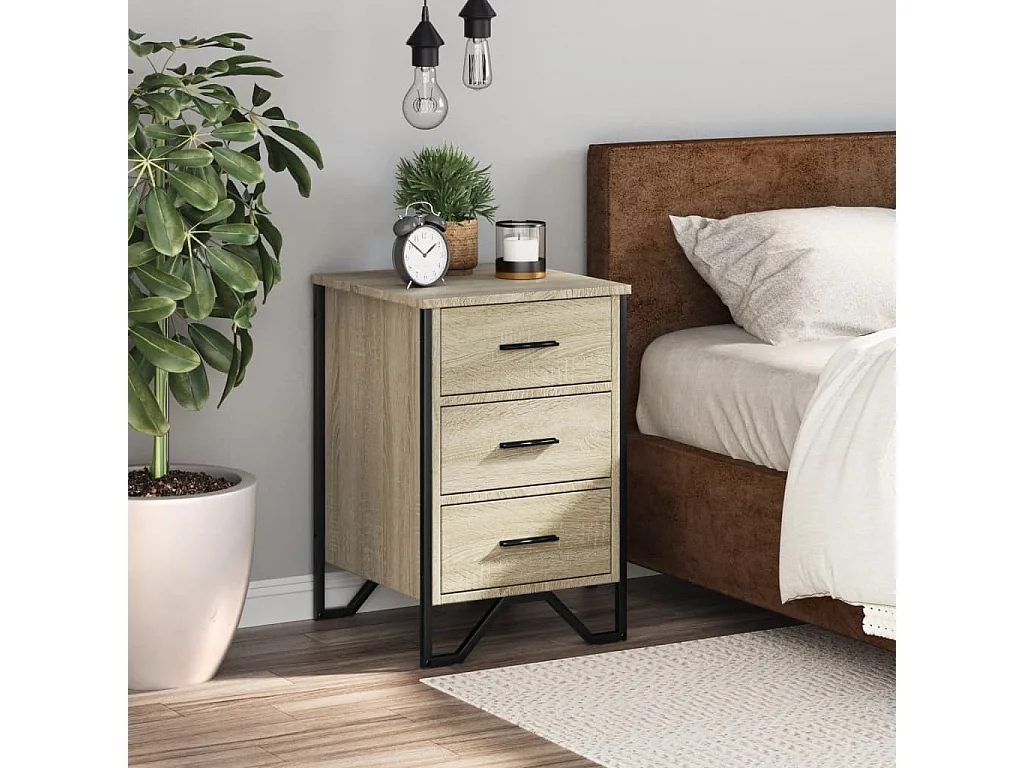 Mario  Nachttisch Sonoma-Eiche 40x41x60 cm Holzwerkstoff