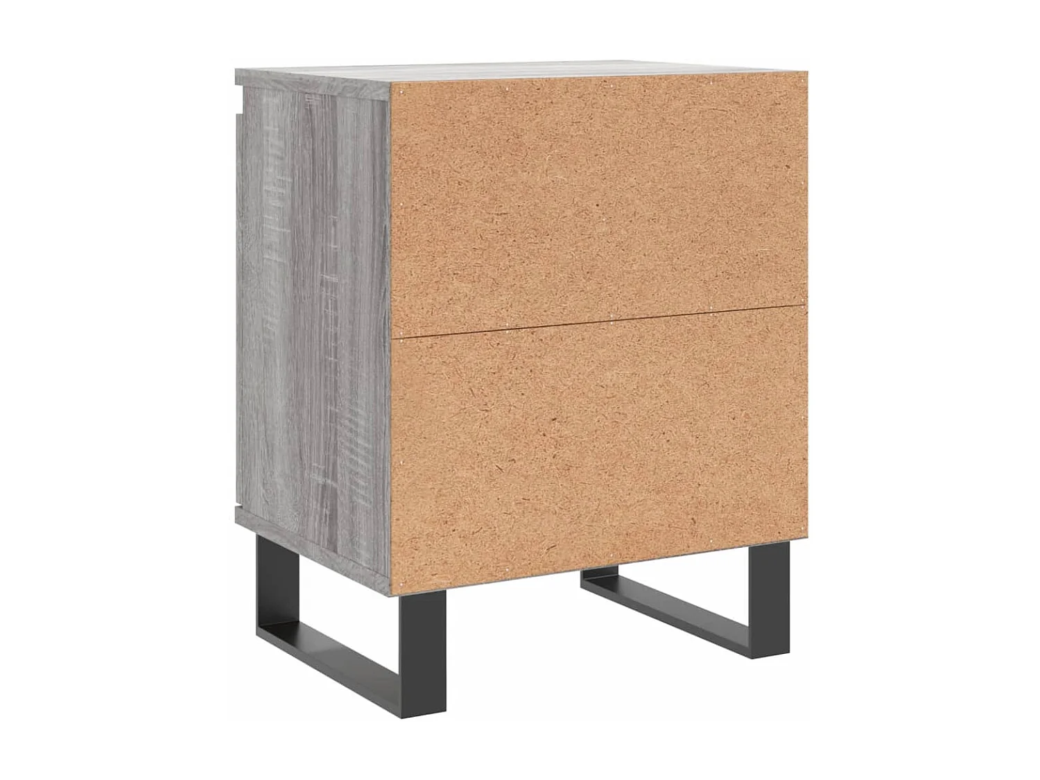 Cydor  Nachttisch Grau Sonoma 40x30x50 cm Holzwerkstoff