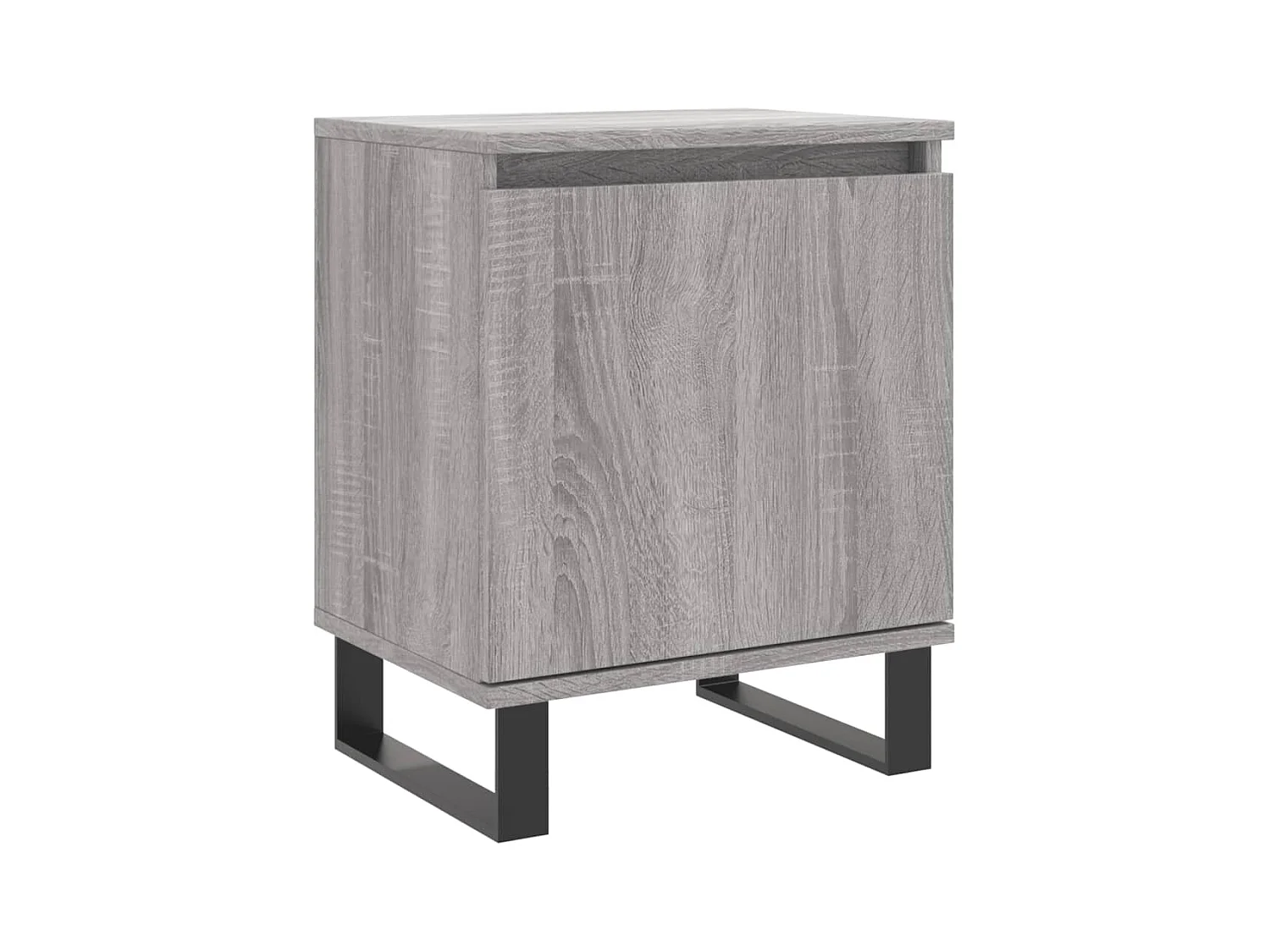 Cydor  Table de chevet sonoma gris 40x30x50 cm bois d'ingénierie