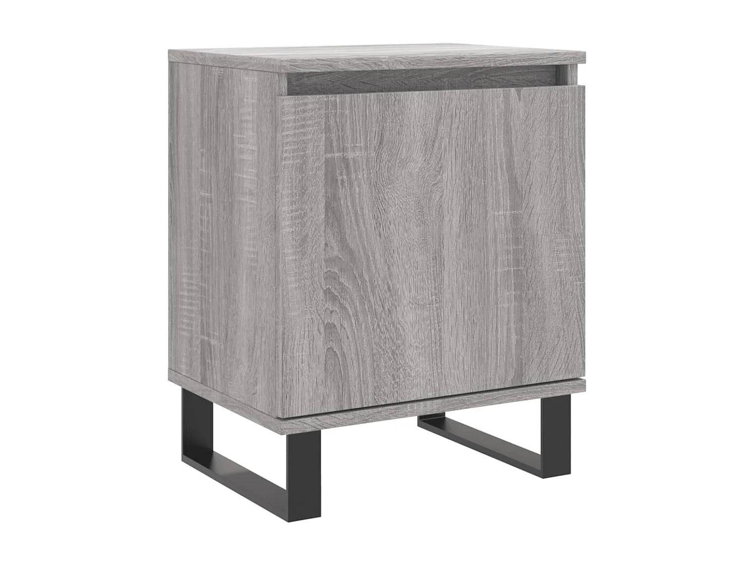 Cydor  Nachttisch Grau Sonoma 40x30x50 cm Holzwerkstoff