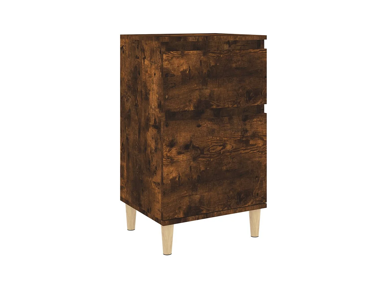 Bellevue  Table de chevet chêne fumé 40x35x70 cm