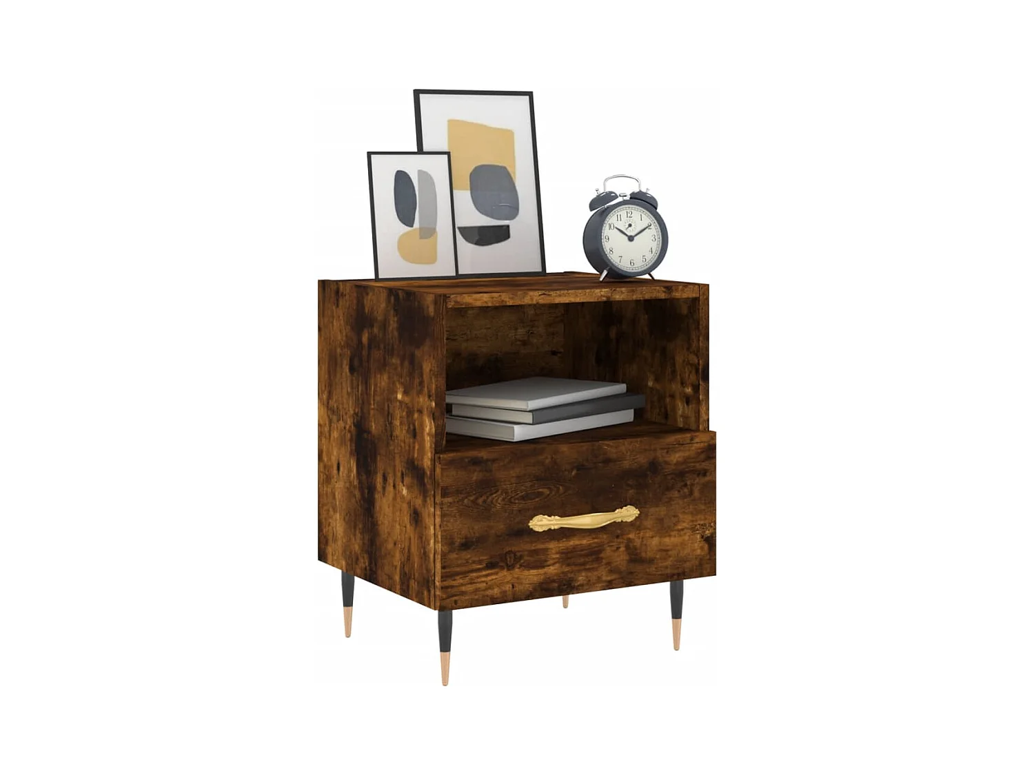 Porsgrunn  Tables de chevet 2pcs chêne fumé 40x35x47,5cm bois d’ingénierie