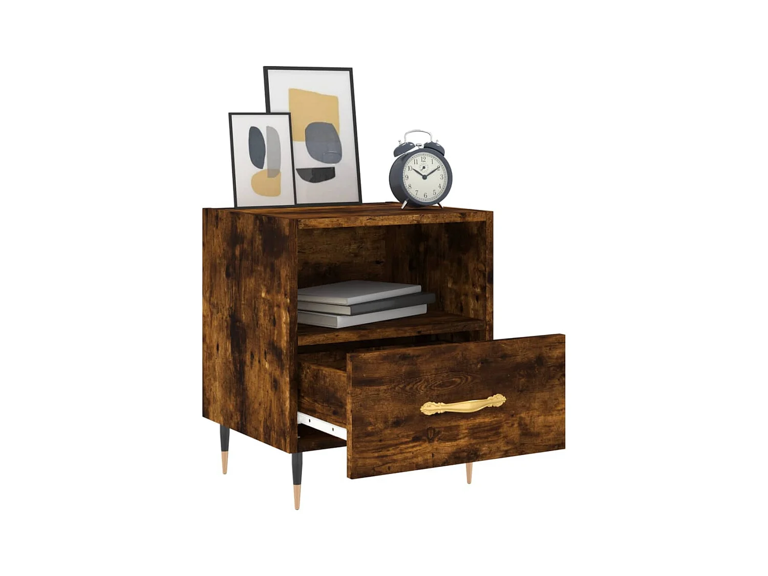 Porsgrunn  Tables de chevet 2pcs chêne fumé 40x35x47,5cm bois d’ingénierie