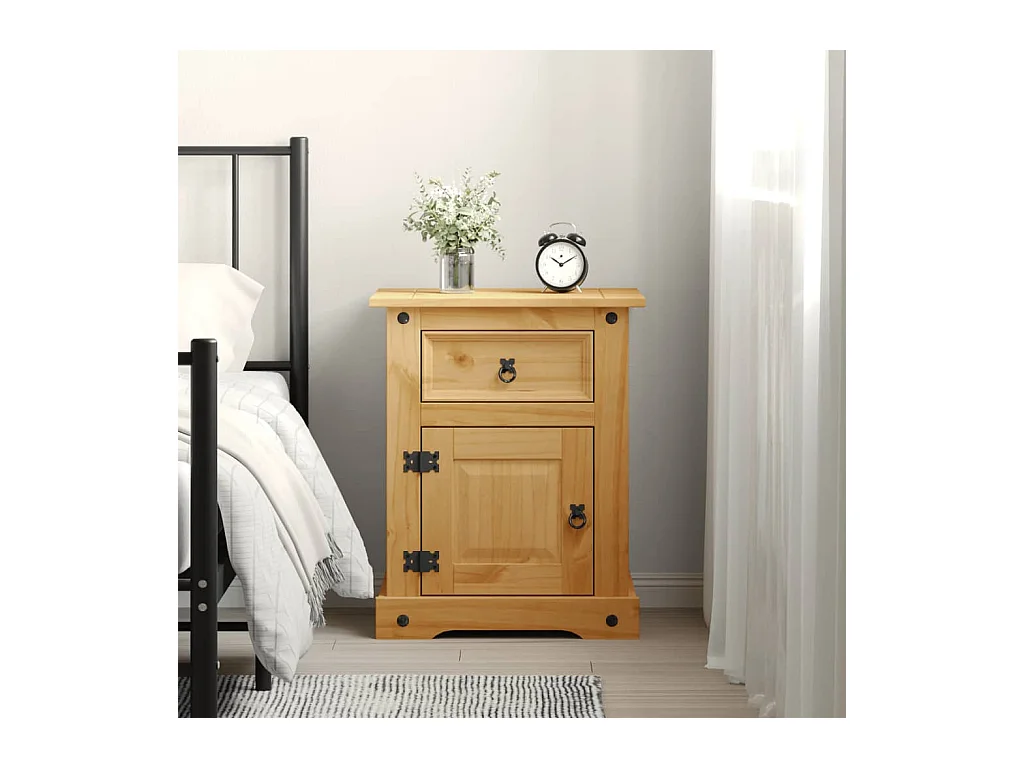 Grindir  Nachtkastje Mexicaans grenenhout Corona-stijl 53x39x66 cm